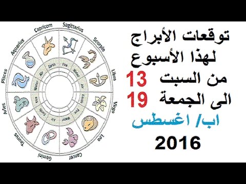 بالفيديو توقعات الأبراج لهذا الأسبوع من السبت 13 الى الجمعة 19 اب