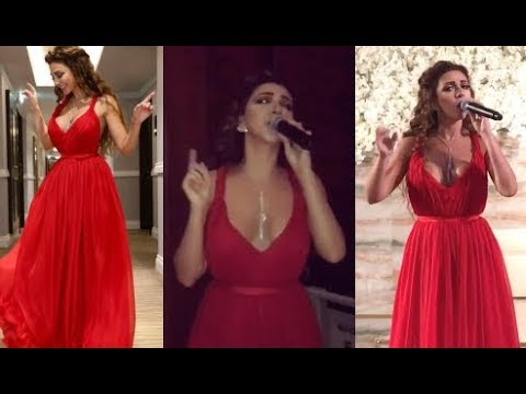 ميريام فارس في إطلالة مميّزة في حفلة زفاف في دبي