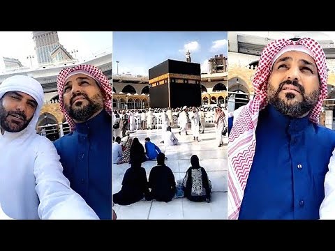 الفنان العراقي حسام الرسام يؤدي مناسك العمرة