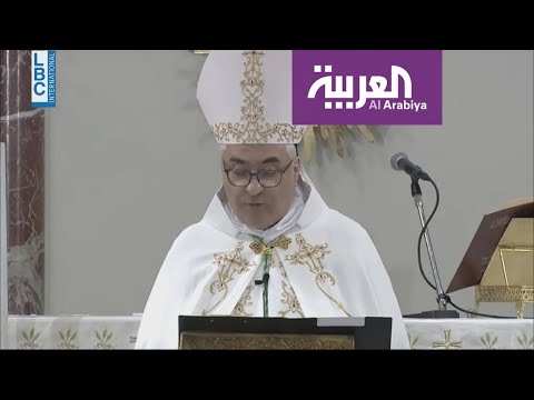 شاهد إحراج رئيس أساقفة بيروت لسياسي لبنان وتحذيره من غضب الشعب