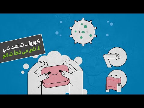 الطريقة الصحيحة لغسل اليدين للوقاية من فيروس كورونا