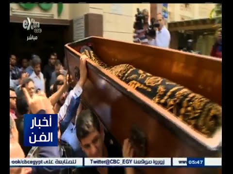 شاهد عزاء الفنان إبراهيم يسري في مسجد الحامدية