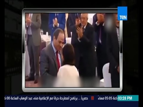 شاهد لحظة تكريم الرئيس السيسي للراحلة فاتن حمامة