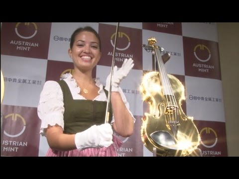 شاهد ginza tanaka اليابانية تنتج كمنجة ذهبية بمليون دولار