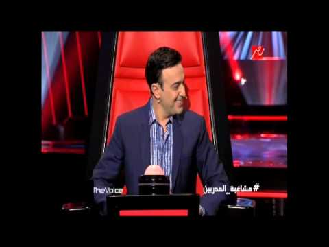 شاهد كاظم الساهر يغازل شيرين في the voice